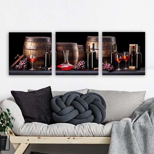 Wallity dekorativna slika P141190, 30x90cm, 3 dela Cene