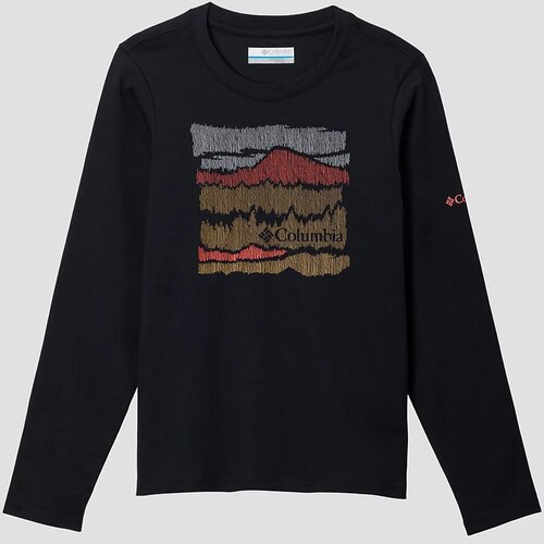 Columbia Dobson Pass Kids Longsleeve T-Shirt black / hillscape Cene