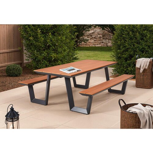 Ambia Garden VRTNA GARNITURA aluminij antracit, barva tikovine Slike