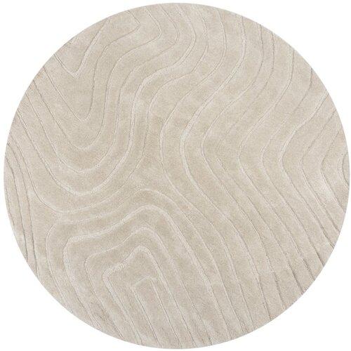 Flair Rugs Krem ručno rađen vunen okrugao tepih ø 160 cm Mesmerise Natural – Cijene