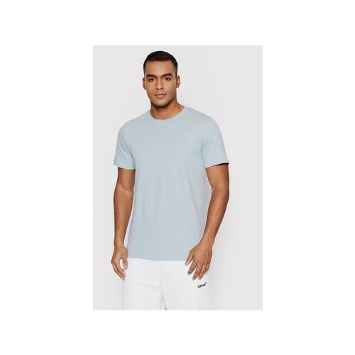 Jack &amp;amp; Jones Majica Organic Basic 12156101 Modra Slim Fit Slike