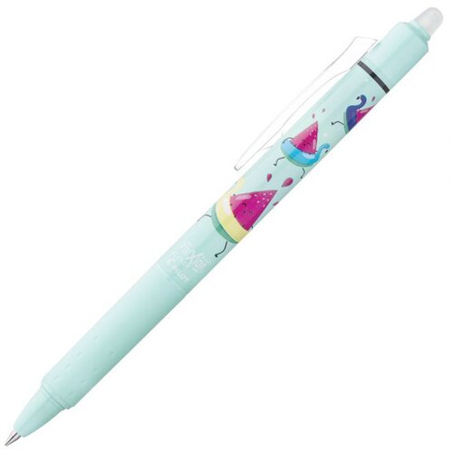 Roler GEL 0,7 MM FRIXION BALL CLICKER PI&amp;Scaron;I-BRI&amp;Scaron;I POOL PARTY PILOT (CRNI ISPIS) SVIJETLOZELENI Slike