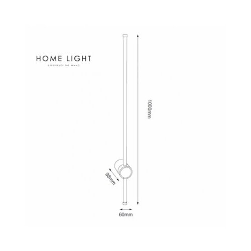 Solea 54 ZIDNA LAMPA 12W 3000K CRNA Slike