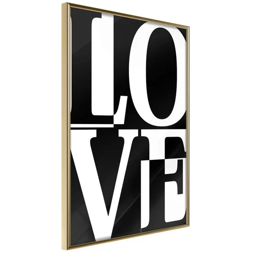  Poster - Love Chessboard 20x30