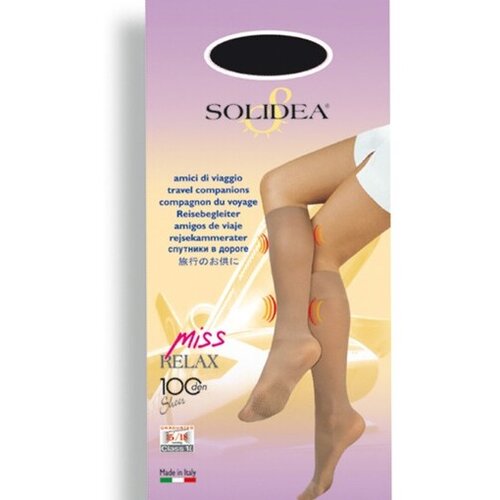 Solidea miss relax 100 camel m,ženske dokolenice sa anatomskom strukturom od 100 den Slike