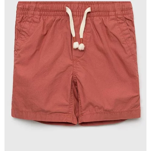 GAP Dječje pamučne kratke hlače boja: crvena, podesivi struk