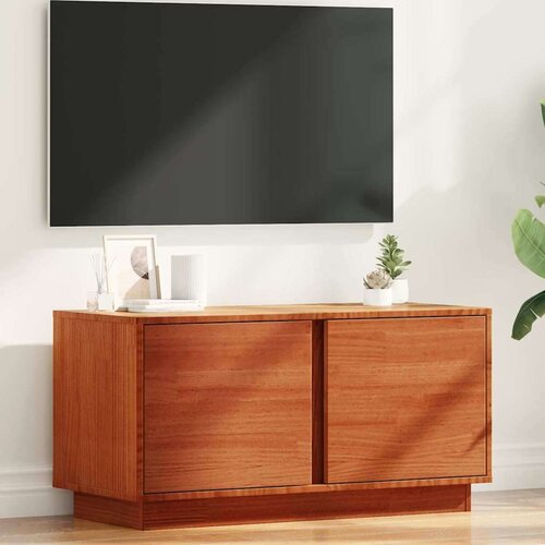 TV omarica Voskast rjav 80 x 35 x 40,5 cm Masivno borovo les, (5000112712) Cene
