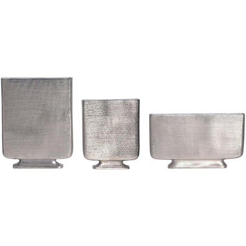 Livetastic Set Dekorativnih Vaz Silver, 3 Kos Slike