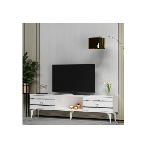 Hanah home tv polica pelin white silver Slike