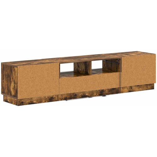  LED TV kabinet HOORN 3 kom. Dimljeni hrast Konstruirano drvo Smeđa 81 x 35 x 40 cm Slike