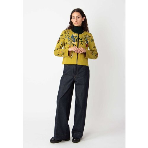 IVKO WOMAN žakardni kardigan/ cvetni motiv - granny zelena 242522.062 Cene