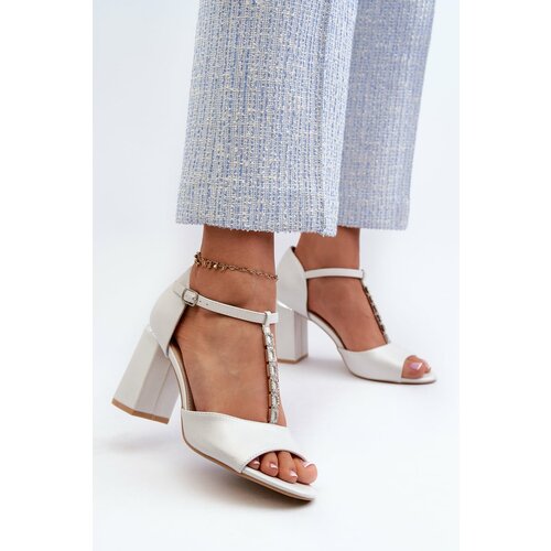 Kesi High-heeled suede sandals with silver cubic zirconia Aniya Slike