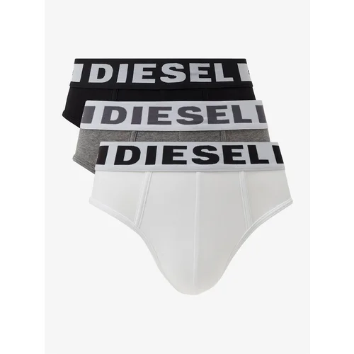 Diesel Set of three men's briefs in black, gray and white - Men