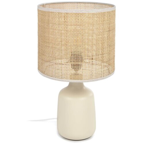 Kave Home Krem/u prirodnoj boji stolna lampa keramička (visina 46 cm) Erna &amp;ndash; Slike