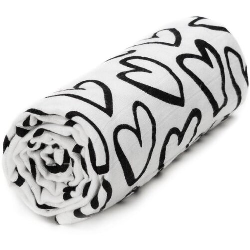 T-TOMI BIO Bamboo Towel ručnik od bambusa Black hearts 90x100 cm Cijene