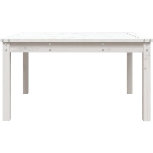  Vrtni stol bijeli 82,5 x 82,5 x 45 cm od masivne borovine Slike