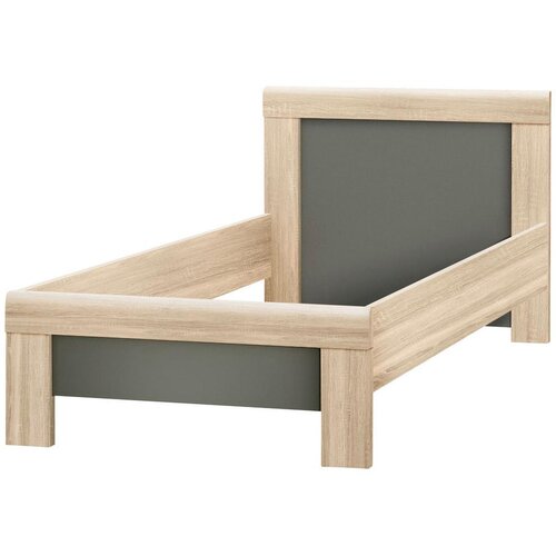 CARRYHOME Postelja Yoop, Barva Hrasta, Antracit, 90x200 Cene