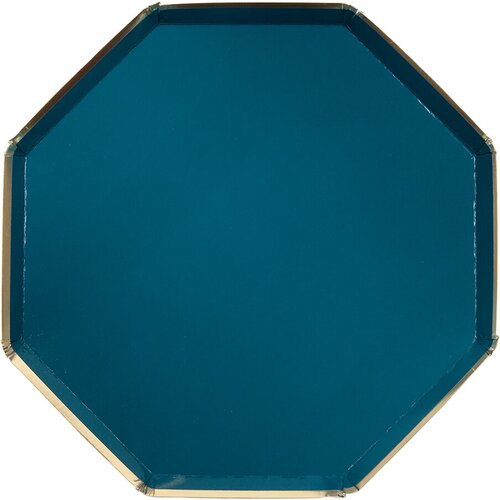 Meri Meri papirnati krožniki dinner dark teal (8 kosov) Cene