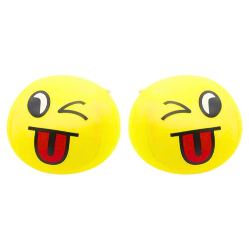  Mekana lopta smajli emoji lopta žuta 9 cm Slike