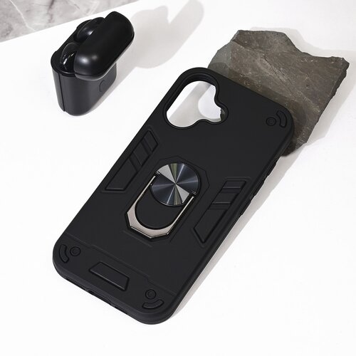 Torbica Hard Ring za iPhone 16 6.1 crna Slike