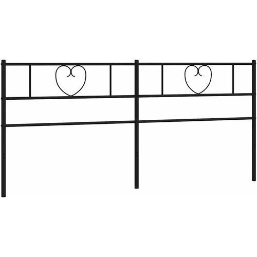  Metalno zamjensko uzglavlje crno 180 cm Slike
