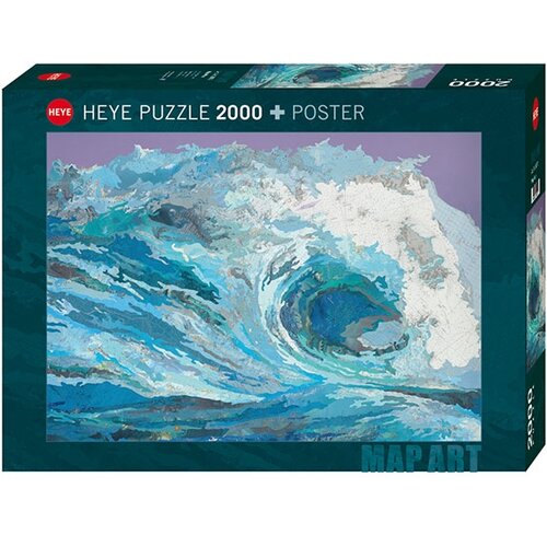 Heye puzzle Map Art Map Wave 2000 delova 29872 Slike