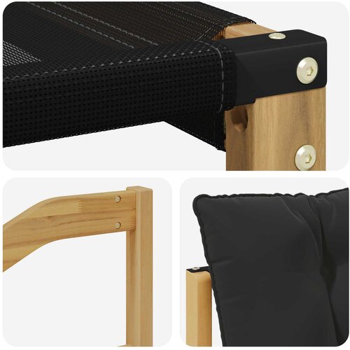  Set vanjskih sofa 7 kom. Bijela i crna Smeđa 245 x 126,5 x 73 cm Slike