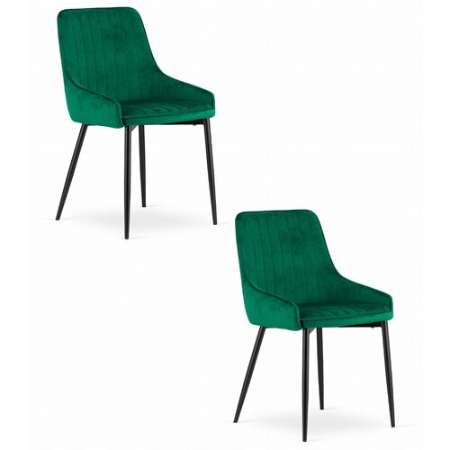 Brandless MONZA Stol - Zeleni žamet x 2, (22030485) Slike