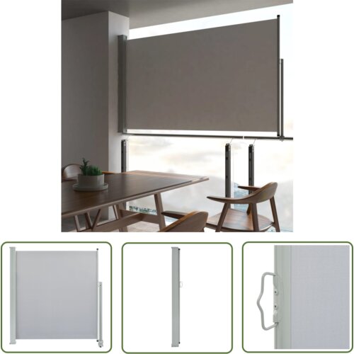  The Living Store Zložljiva stranska tenda za teraso 140x300 cm siva - Stranska Tenda, (21742601) Cene