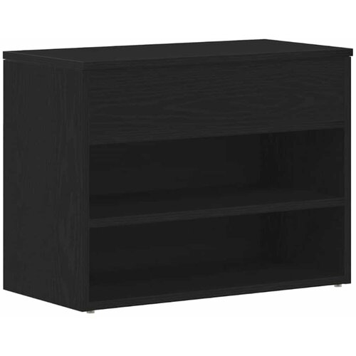  Klupa za cipele Crni hrast 60 x 30 x 45 cm Konstruirano drvo Slike