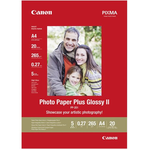 Canon Foto papir PP-201, 13 x 18 cm, 20 listov, 265 gramov Cene