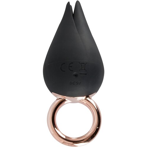 Belou Flutter Effect Finger Vibrator Black Cene