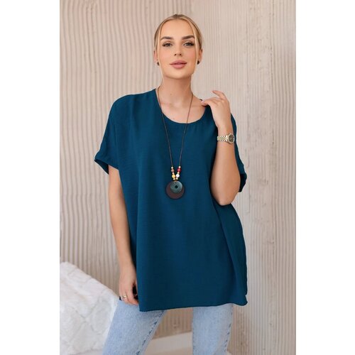 Kesi Oversized blouse with nautical pendant Slike
