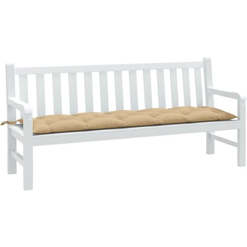 vidaXL Jastuk za vrtnu klupu prošarano bež 180 x 50 x 7 cm od tkanine Cijene