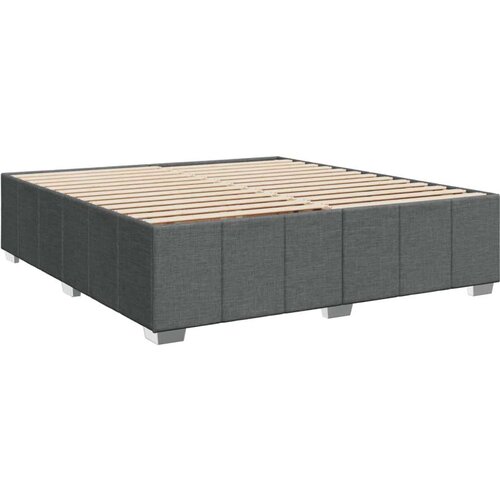 vidaXL Krevet s oprugama i madracem tamnosivi 200 x 200 cm od tkanine Cijene