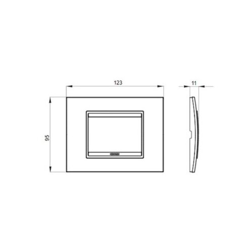 GEWISS GW16203XA poklopac okvir ONE 3M Cene
