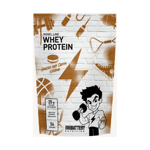 Battery Nutrition BATTERY REBEL WHEY PROTEIN, 1800g, keksi i krema Cijene
