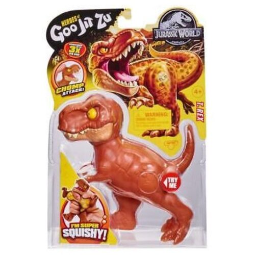 Goo Jit Zu jurski svet mini-figura za akcijo, ki se lahko raztegne - t-rex Slike