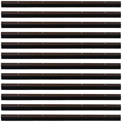  Držač četke za vrata 12 pcs Smeđa 100 cm Aluminijski legura Slike
