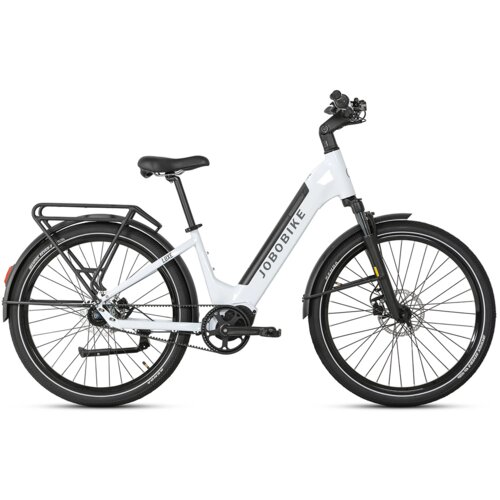 JOBOBIKE Pametno mestno električno kolo Luxe, 250 W tihi pogon, 36 V 15 Ah, podpora prek aplikacije, bela, (5000008885) Cene