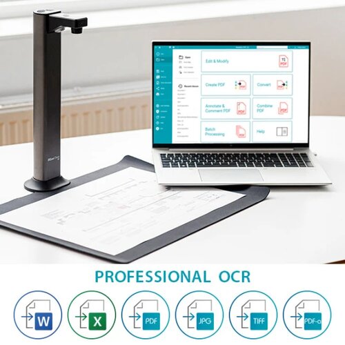 IRIScan I.R.I.S. IRIScan Desk 7 Pro Overhead scanner 4912 x 3680 DPI A3 Black Slike