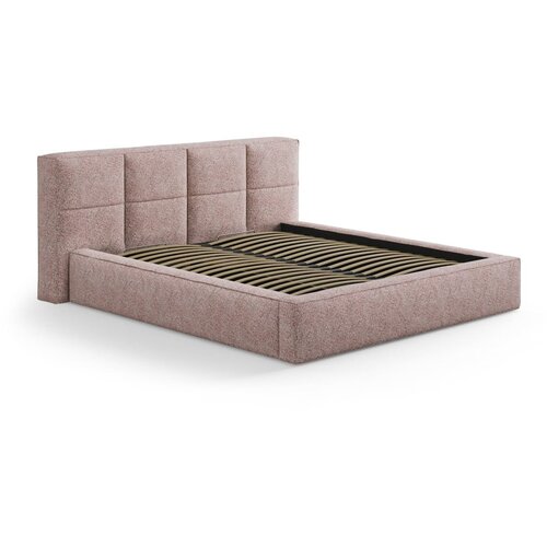 Micadoni Svijetlo ružičasti tapecirani bračni krevet s prostorom za odlaganje s podnicom 160x200 cm Simon Darren &amp;ndash; Slike
