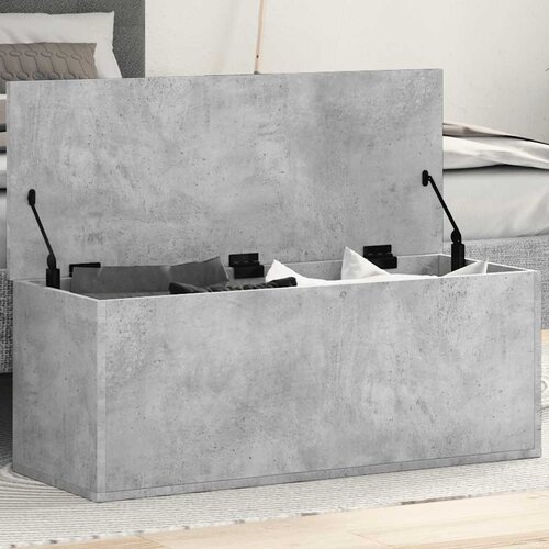  Kutija za pohranu boja betona 90 x 35 x 35 cm konstruirano drvo Cene