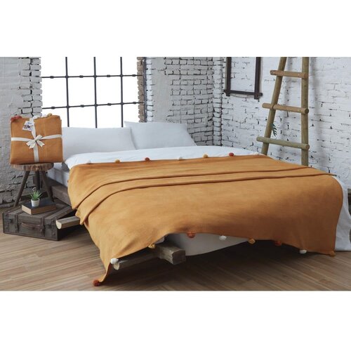 Mijolnir Senf žuti prekrivač od flisa 150x200 cm Pom Pom &amp;ndash; Slike