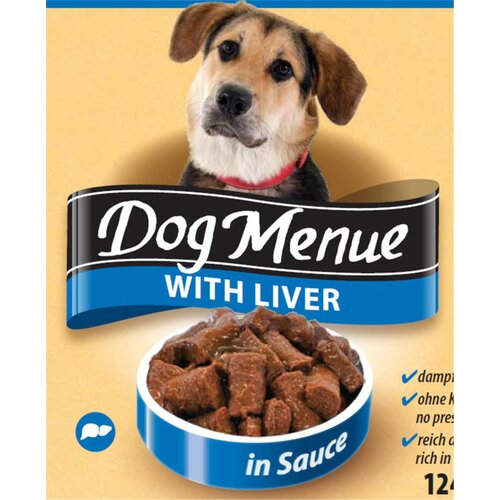 Austria Pet Food Dog Menu konzerva za pse jetra 1240g Slike