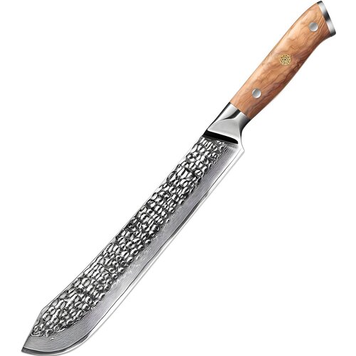 IZMAEL Damaskast kuhinjski nož ZA-37484 - Butcher / Rjava Cene