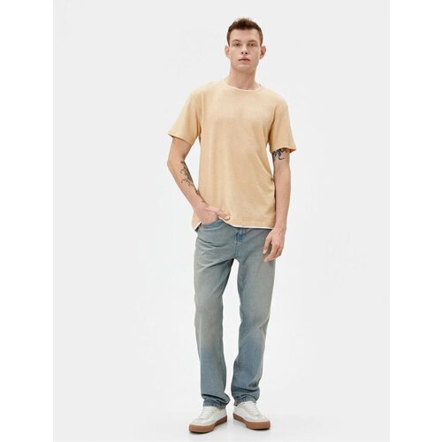 Koton Men's T-shirt 4sam10065hk Beige Cene