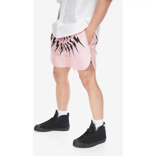 Neil Barrett Kratke hlače Neil Barett za muškarce, boja: ružičasta, PBCB010.U048-3602