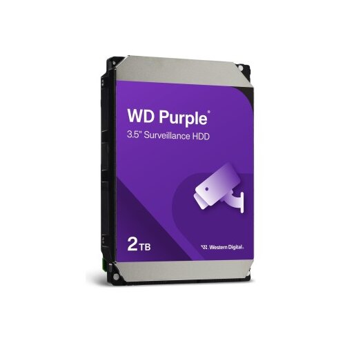 Western Digital WD Purple 2TB SATA 6Gb/s CE notranji 3,5-palčni trdi disk (HDD) s 256MB predpomnilnika, zasnovan za delovanje 24x7, brez maloprodajne embalaže (bulk) Cene