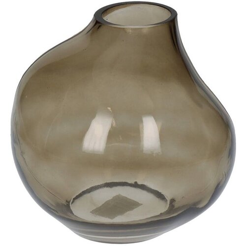  Vaza GLASS 15cm KAL-0385 - Brown - KSN Slike